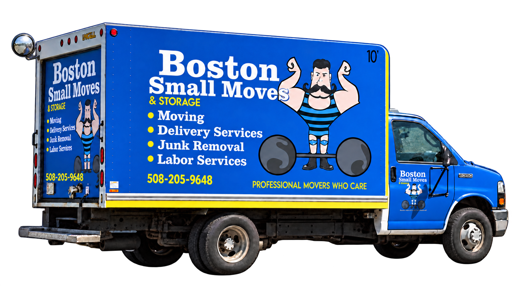 Boston Small Moves truck for a move from New York City to Boston